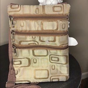 Three zippers crossbody bag